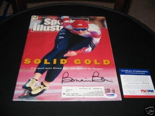 Boni Bler Olimpijada Psa / DNK potpisan Sports Illustrated-Autographed Olympic Magazines