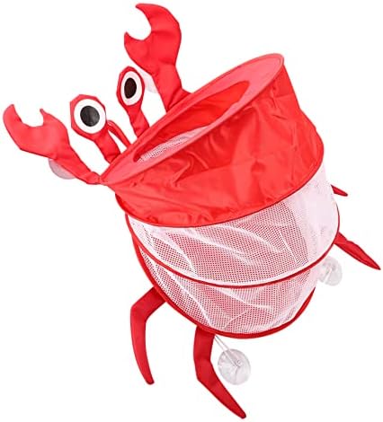 Kisangel 5pcs tuš savladajući beba slatka za upijajuću korpu Stil Crab zidna igračka za skladištenje Neto