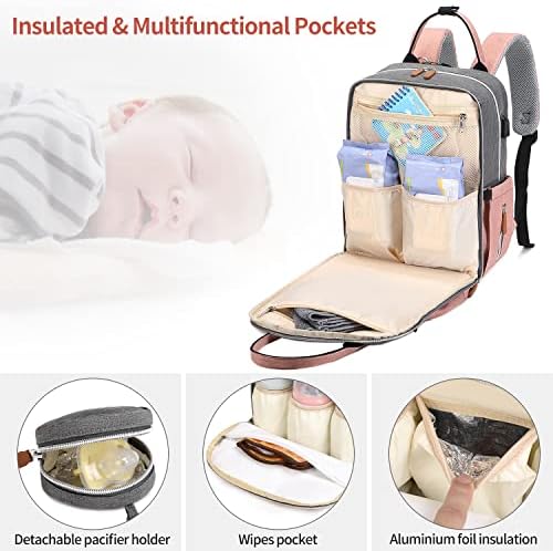 Backpack bogonske torbe za pelenu, unisex torbe za bebe sa mijenjanjem jastučića, višenamjenski vodootporni