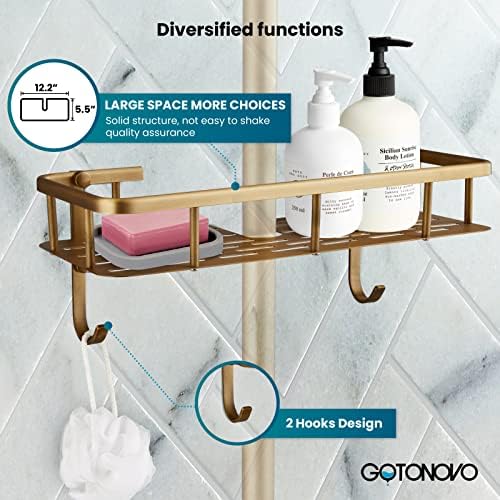 Gotonovo kupatilo tuš kabina Zidna držača čvrsto mesing esencijalni tuš stalak za jednokratnu pakovanje
