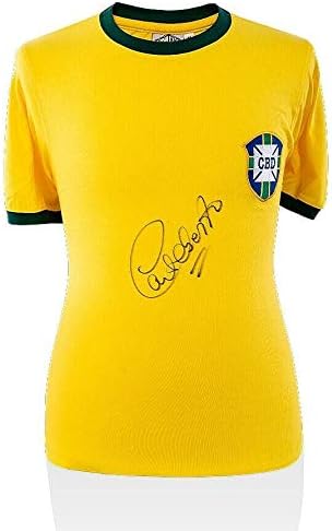 Carlos Alberto Front potpisao je Brazil Majica Autograph Jersey - autogramirani nogometni dresovi