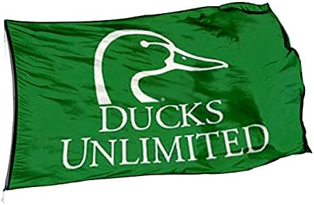 Ducks Neograničen zastava Baner 3x5 FT Naslovnica Andoor Home Garden Prikaz zaslona Zelena