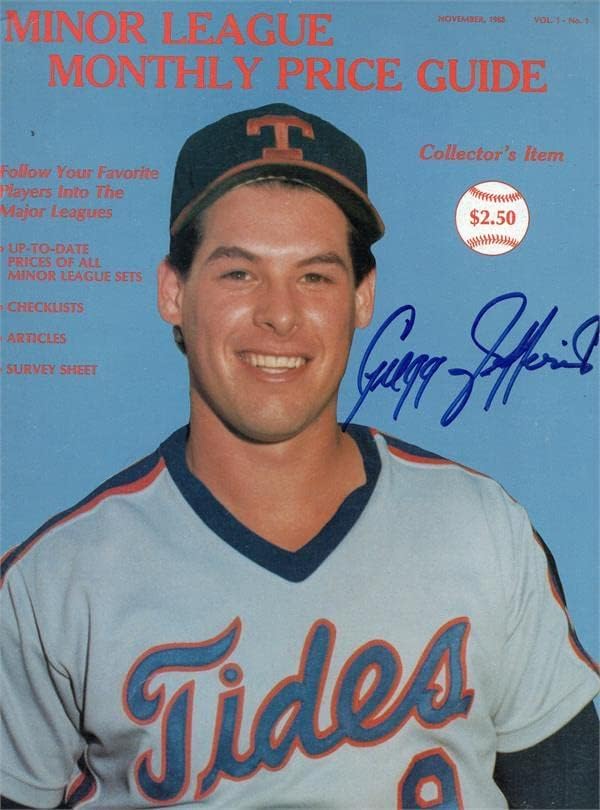 Gregg Jefferies autographed Magazine vodič za manju ligu 1988 - MLB magazini sa autogramom