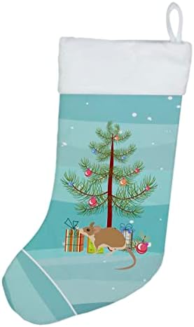 Caroline's bysures CK4465CS Spiny Mouse Merry Božićne božićne čarape, Kamin Viseći čarape Božićna sezona