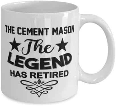 Cementna masonska šolja, legenda se povukla, novost jedinstvene ideje za poklone za cementnog zidara, šolja