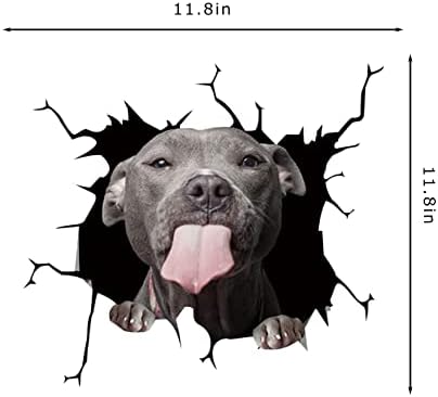 3D Pitbull naljepnica za pse Custom auto naljepnica za automobile Car clings decal PET Funny Puppy Lover
