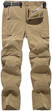 Cjhdym Muške teretne hlače Moda višestruki džepovi Tipka sa čvrstim bojama Zipper Vanjski fitness Dukset