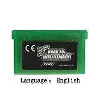 Romgame 32 bitna ručna konzola za video igre Cartridge Card Road do Wrestlemania English Jezik EU verzija