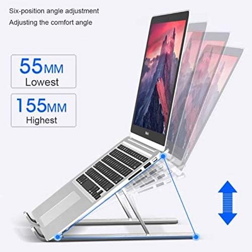 Stil hotela Compatibilan sa Acer Chromebook centriranjem 714 - kompaktni Quickwitch Laptop stalak za laptop, prenosiv, višenatni štand - Metalno srebro