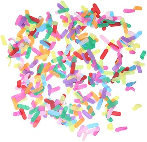 Honbay 50g šareni papir Confetti, Slatki multikolorski stol Confetti, zabavni ukras Confetti, za vjenčanje,