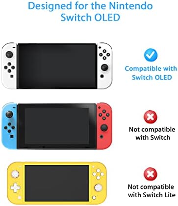 NexiGo torbica za nošenje i komplet dodatne opreme za igre za Nintendo Switch OLED, paket dodatne opreme za igre sa zaštitnom futrolom, kapa džojstika, Zaštita ekrana