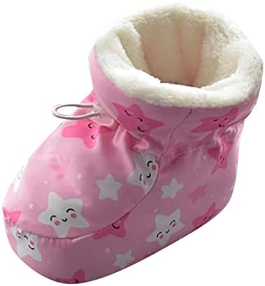 Dječje čizme za djevojčice snijeg dječje cipele Toddler cipele pamučne cipele Plus baršunaste guste cipele s toplim mekanim potplatom slatke ne padaju prije cipela veličine 3 čizme za djevojčice
