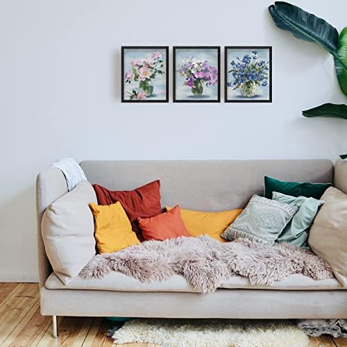 SUPERDANT Flower Wall Art Print Hydrangea ulje na platnu 3d Moderna galerija Neuramljeno platno štampa 6kom