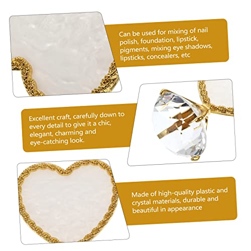 FOMIYES naušnice za manikuru alat u obliku boje držač za naušnice s nakitom Zlatni srčani osnovni alati