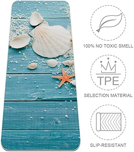 Siebzeh Summer Shells Star Premium Thick Yoga Mat Eco Friendly Rubber Health & amp; fitnes non Slip Mat