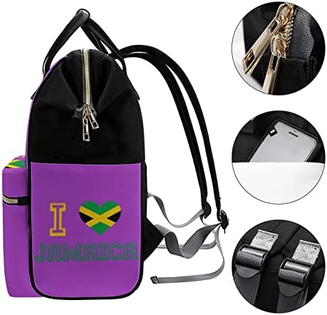 Volim ruksak jamajka ruksaka za ruksak stilske materinske torbe multifunkcijske vodootporne turističke starce