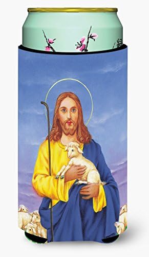Caroline's bysures Isus Dobar pastir koji drži janjeći jagnje visoki dječaka, može li hladnije rukav zagrliti