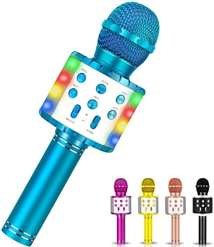 Karaoke mikrofon za djecu, zabava igračke Karaoke mašina sa Bluetooth & amp; LED svjetla, početna KTV Rođendanska