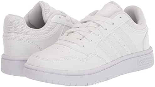 adidas Hoops 3.0 košarkaška cipela, bijela / bijela / bijela, 5.5 us Unisex veliko dijete