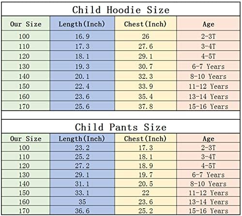 Cizun unisex Kid Messi Fleece outfits trenerka-casual pulover hoodie i jogger hlače za 2-16 y