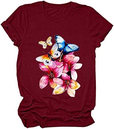 2023 Odjeća kratki rukav Crewneck Pamuk Top Tee za djevojke Grafička bluza Ljetni pad žene Q4 Q4