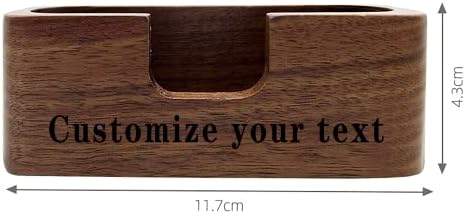 Personalizirani držač za posjetnice po mjeri ugravirani drveni stalak za posjetnice za vizit karte za stol