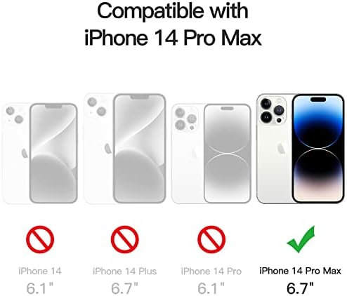 JETech Privacy Zaštita ekrana pune pokrivenosti za iPhone 14 Pro Max 6,7-inčni sa zaštitom sočiva kamere,