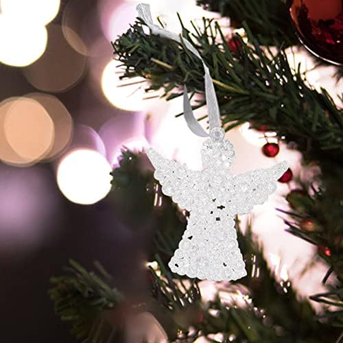 Mini gnomi Božićni ukrasi akrilni sjaji božićni privjesak prozirni božićni ukrasi zimski božićni ukrasi