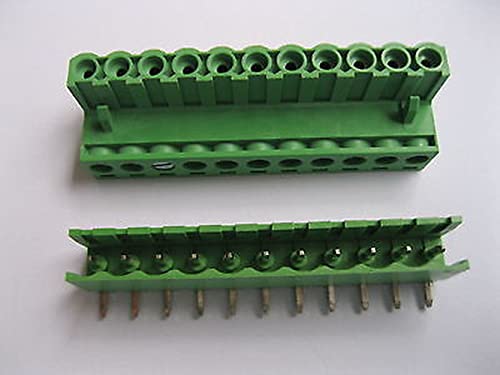 5 kom 5.08 mm Ugao 11-pinski vijčani terminalni blok konektor priključnog tipa zeleni