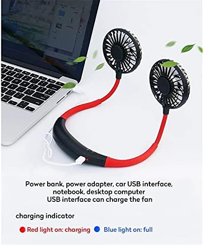 BEILIUMini USB prijenosni ventilator hands-free ventilator punjiva baterija za vrat mali prijenosni sportski