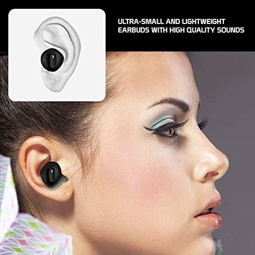 Bežični V5.1 Bluetooth uši kompatibilni sa LG L90 sa produženim futrolom za punjenje u slušalicama u ušima.