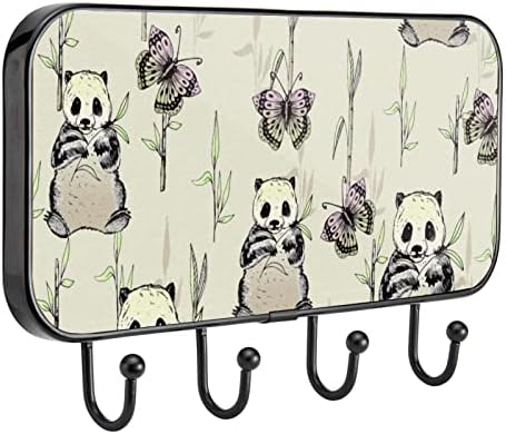 Ljepljivi kukiča od nehrđajućeg čelika za ručnik kaput zidne kuke zaglavljene u kupaonici ili kuhinjom Panda