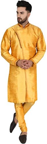 SKAVIJ muška umjetnost svilena Kurta pidžama Indijska svadbena zabava Svečana sezona Etno odijelo