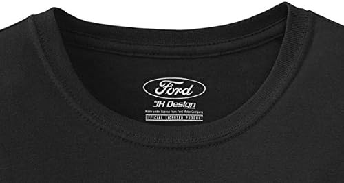JH dizajnerska grupa Muška Ford Majica OVAL Logo Posada Crna košulja