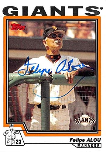 Autograme Skladište 621768 Felipe Alou Alou Alogramirana bejzbol kartica - San Francisco Giants - APLEDS