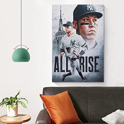 Aaron sudija bejzbol igrač ličnost slika postera moderna platna zid Art Decor Home Print Posteri poklon 16x24inch