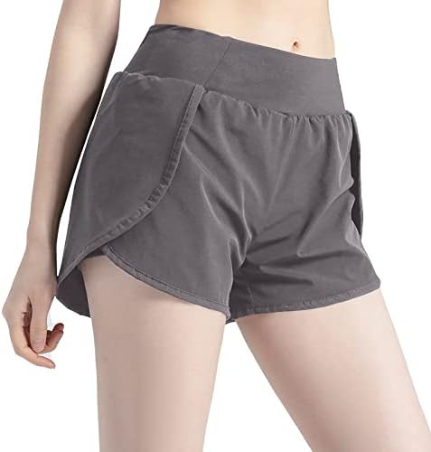 Ženske modne hlače za vježbanje Dvostruki sloj visokog struka elastične kratke hlače Ljeto udobne salone znojnih hlačica Tummy Hitars