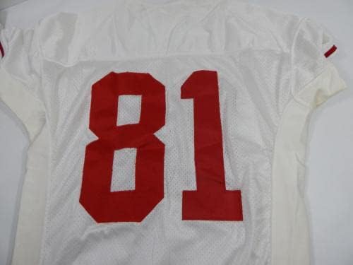 1995 San Francisco 49ers Mike Caldwell 81 Igra izdana Bijeli dres 50 DP34403 - Neintred NFL igra rabljeni