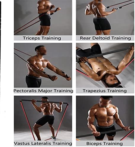 Xwwdp trake za otpor na trening Yoga elastična traka nadogradnja trening bar Set Oprema za fitnes Pilates