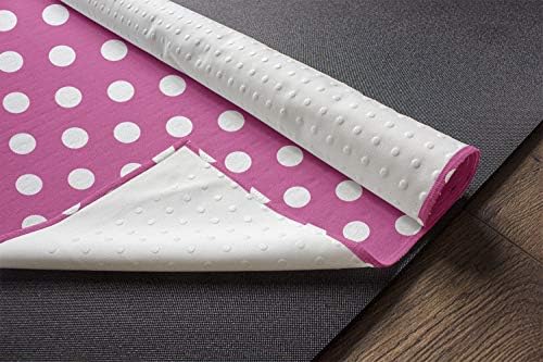 Ambesonne Pink Polka Dots Yoga Mat ručnik, redovi i stupci naručeni aranžman ženska apstrakcija grafički,