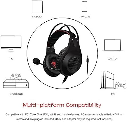 Nubwo N2 slušalice za Xbox One PS4 PlayStation 4, slušalice Računalni računar Mic Stereo Fortnite Gamer