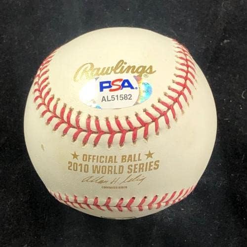 Ron Washington potpisao 2010. Svjetski serija Baseball PSA / DNK Texas Rangers Autograph - autogramirani