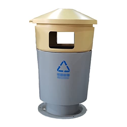 Sunena Velika smeća može cilindrična kanta za smeće sa poklopcem, nehrđajući čelik Vanjska kanta za smeće