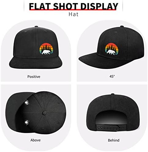 Snapback šešir Crni šeširi sa ravnim novčanicama Podesiva kapa za šešire za muškarce pokloni