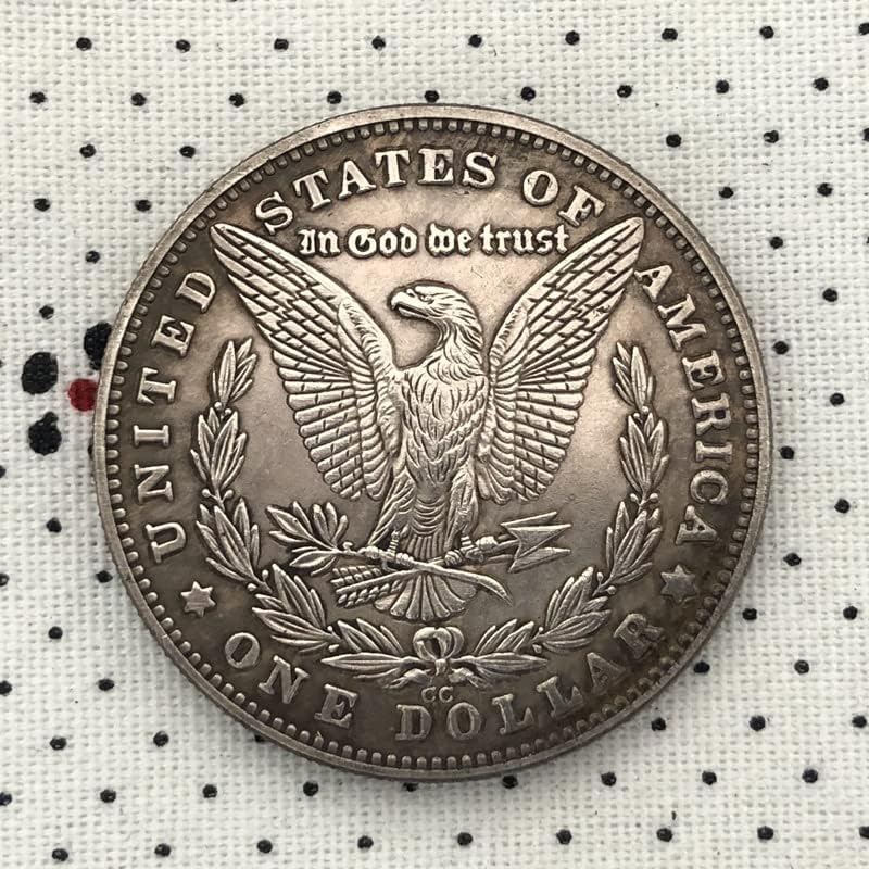 Qingfeng 38mm Antique Silver Dollar Coin American Morgan Tramp Coin 1890cc Craft 62