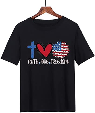 Summer Men T Shirts Muška T Shirt Love Monogram Print Heart T Shirt Ivy of July Flag Pattern Vintage Pack