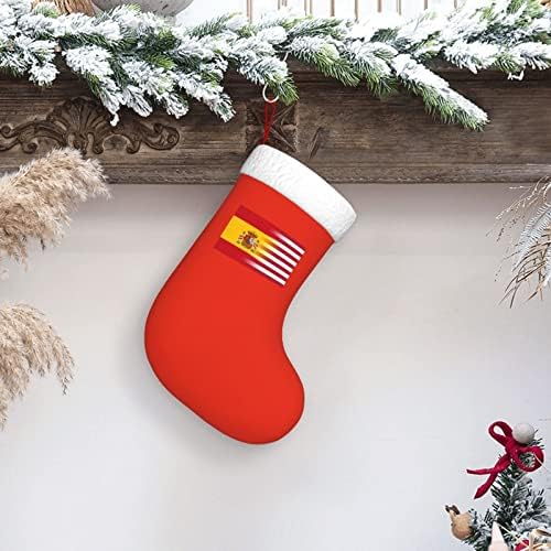 TZT američka zastava i španske zastave Božićne čarape, Xmas Holiday Party pokloni za obiteljsko odmaranje