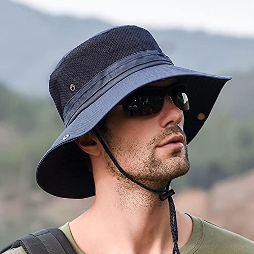 UKKD Ležerne kašike za muškarce Ljetne mreže Boonie Hat UV zaštita Muški sunčevi šeširi na otvorenom pješačenjem