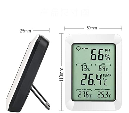 LUKEO digitalni termometar higrometar soba senzor unutrašnje Temperature vlažnost mjerač higrometar