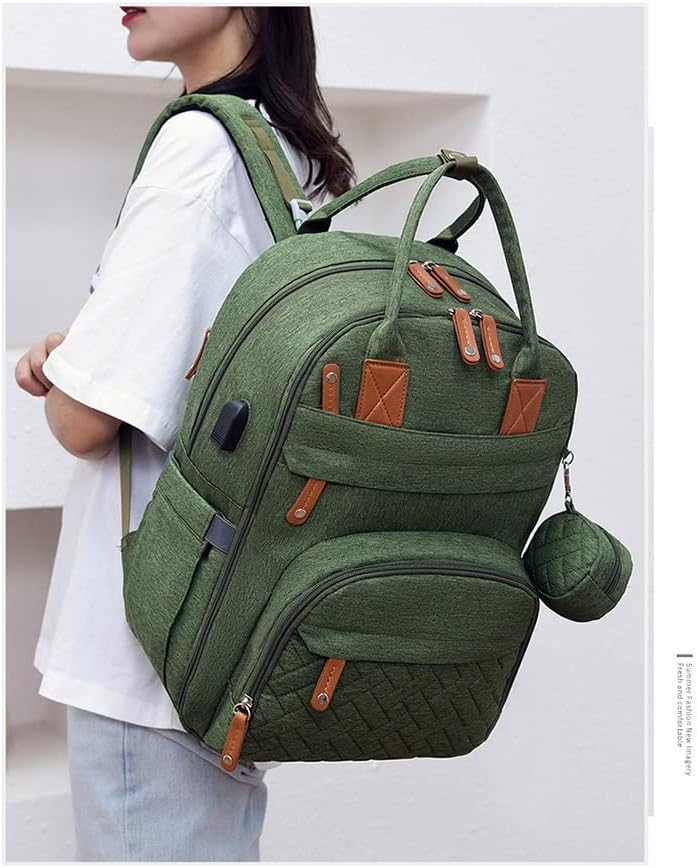 UiSiskoopw ruksak za pelenu, bebe pelena vodootporna promjena torbe za putni ruksak sa promjenom pad i trake
